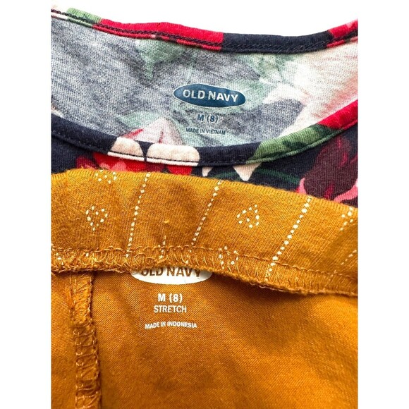 Old Navy Fall Floral Dress and leggings size Medium (8) - Picture 4 of 4